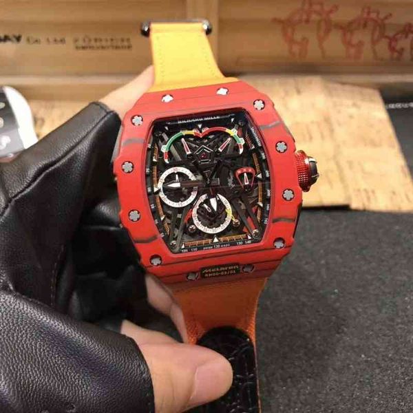 super mechanical chronograph wrist watches rm50-03 designer luxury wine barrel leisure business full mechani amazing 3p, Slivery;brown
super mechanical chronograph wrist watches rm50-03 designer luxury wine barrel leisure business full mechani amazing 3p, Slivery;brown