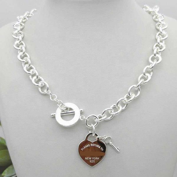 kids jewelry design women's tstyle necklace pendant chain s925 sterling silver key heart tag love egg brand pendant charm, Red;brown
kids jewelry design women's tstyle necklace pendant chain s925 sterling silver key heart tag love egg brand pendant charm, Red;brown