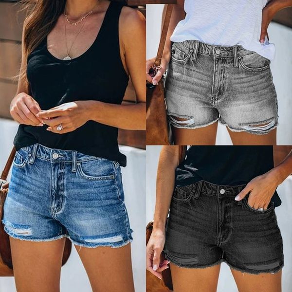 2022 new summer women trendy ripped denim shorts high waist jeans shorts fashion casual streetwear hipster clothes 1, White;black
2022 new summer women trendy ripped denim shorts high waist jeans shorts fashion casual streetwear hipster clothes 1, White;black