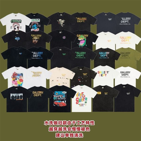 designer mens t-shirts gallerydept short sleeve correct version washed made old american high street half sleeve vintage fashion tshirt, White;black
designer mens t-shirts gallerydept short sleeve correct version washed made old american high street half sleeve vintage fashion tshirt, White;black