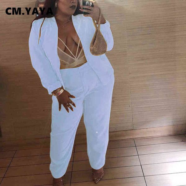 cm yaya autumn elegant women set long sleeve blazers and straight pants office lady tracksuit two piece set fitness outfits j220813, White;black
cm yaya autumn elegant women set long sleeve blazers and straight pants office lady tracksuit two piece set fitness outfits j220813, White;black