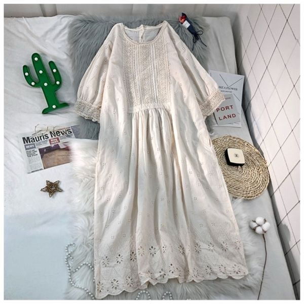 summer japanese-style cotton hook flower lace embroidery dress solid color cotton female dress 210302, Black;gray
summer japanese-style cotton hook flower lace embroidery dress solid color cotton female dress 210302, Black;gray