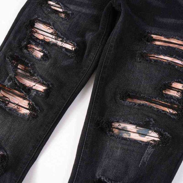 black ripped designer jeans skinny mens fit distressed torn pants damaged patchwork long zipper distress destroyed denim youth, Blue
black ripped designer jeans skinny mens fit distressed torn pants damaged patchwork long zipper distress destroyed denim youth, Blue