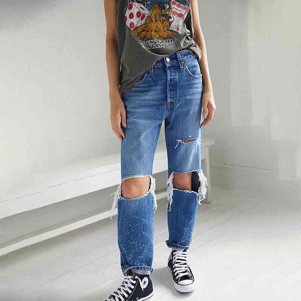 big hole jeans women's 2022 new fashion washed high waist loose street trendsetter wide leg pants, Blue
big hole jeans women's 2022 new fashion washed high waist loose street trendsetter wide leg pants, Blue