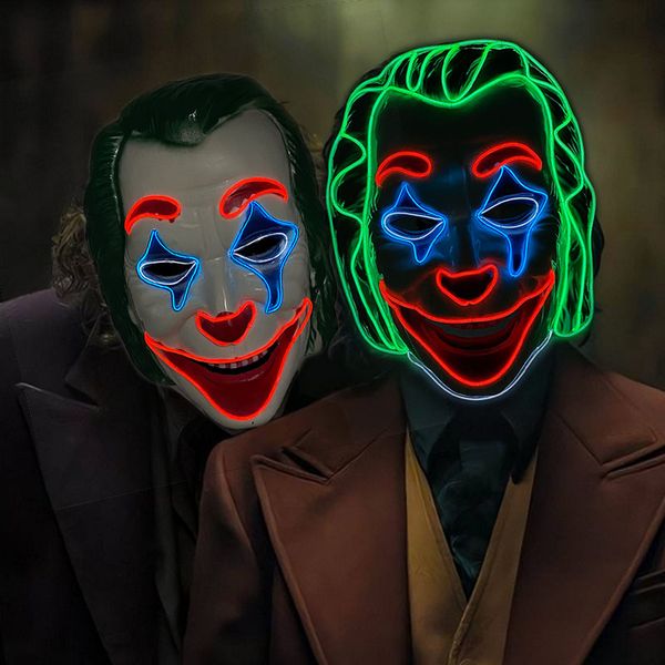 party masks new design horror bat clown party mask neon led joker mask sparkling halloween costume accessories
party masks new design horror bat clown party mask neon led joker mask sparkling halloween costume accessories