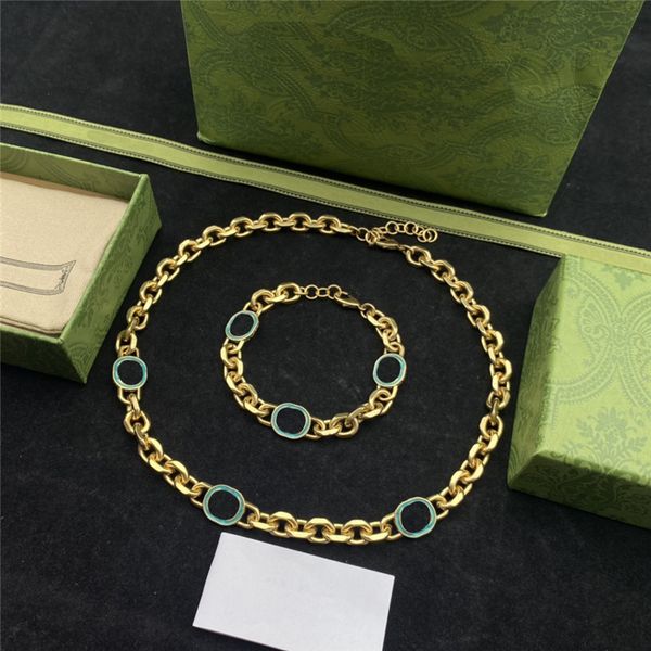 luxury interlocking letter necklace bracelet temperament women jewelry sets chain pendants necklaces suit, Black
luxury interlocking letter necklace bracelet temperament women jewelry sets chain pendants necklaces suit, Black