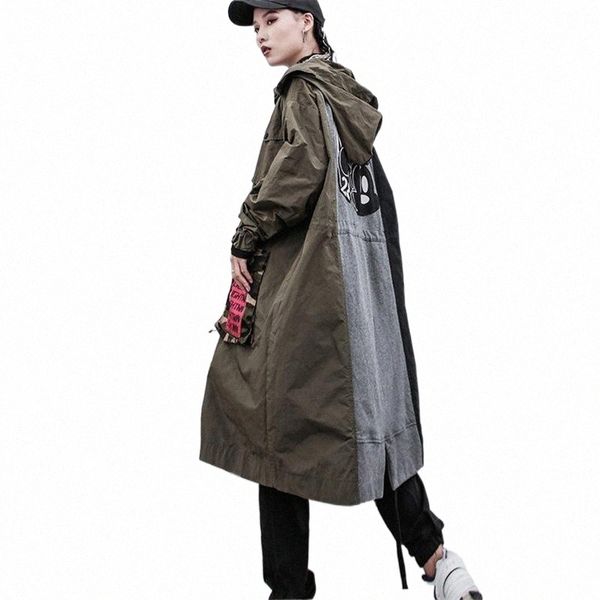women's trench coats color blocked long jacket women street wear hooded coat plus size drawstring zipper outfit l2c1#, Tan;black
women's trench coats color blocked long jacket women street wear hooded coat plus size drawstring zipper outfit l2c1#, Tan;black