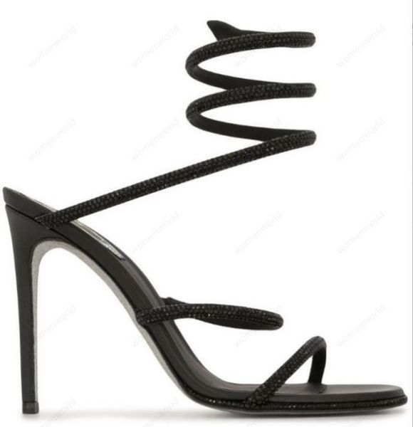 rene caovilla cleo open toe sandals crystal embellished spiral snake tail sandals twining rhinestone sandal women black cleam stiletto heels
rene caovilla cleo open toe sandals crystal embellished spiral snake tail sandals twining rhinestone sandal women black cleam stiletto heels