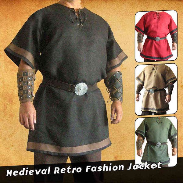 medieval vintage renaissance viking warrior knight men nordic army pirate tunic shirts halloween cosplay come l220714, Black;red
medieval vintage renaissance viking warrior knight men nordic army pirate tunic shirts halloween cosplay come l220714, Black;red