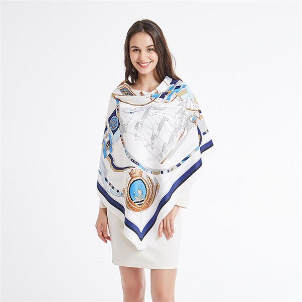 new twill silk scarf women shawl&wrap fashion sailboat printing hijab square scarves female foulard beach towel bandana 130 130cm282t, Blue;gray
new twill silk scarf women shawl&wrap fashion sailboat printing hijab square scarves female foulard beach towel bandana 130 130cm282t, Blue;gray