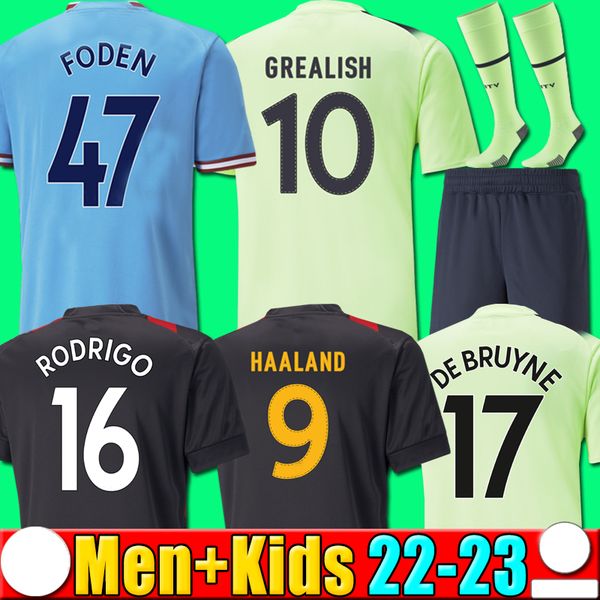 22 23 haaland alvarez soccer jerseys 2022 2023 grealish foden sterling mans cities football shirts de bruyne gesus bernardo mahrez rodrigo k, Black;yellow
22 23 haaland alvarez soccer jerseys 2022 2023 grealish foden sterling mans cities football shirts de bruyne gesus bernardo mahrez rodrigo k, Black;yellow