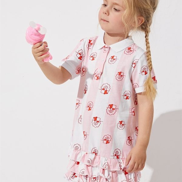 toddler girls figure print layered hem dress she, Red;yellow 
toddler girls figure print layered hem dress she, Red;yellow
