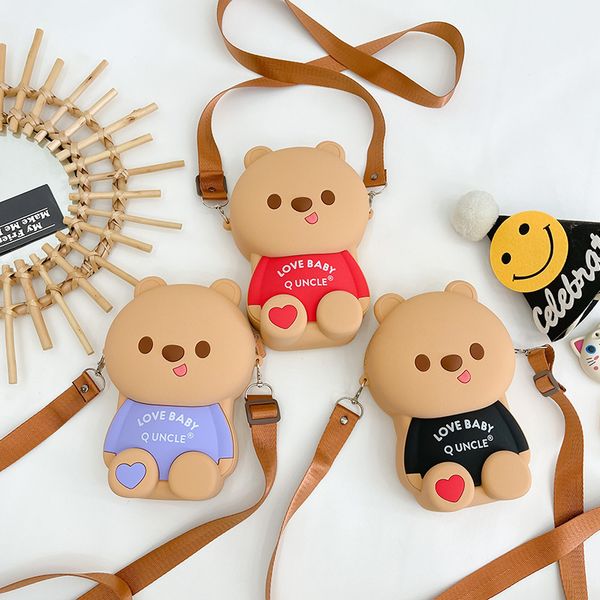children cartoon change purse 2022 cute kids little bear silicone one shoulder bag boys girls mobile phone cross body bags zero wallet f1303, White
children cartoon change purse 2022 cute kids little bear silicone one shoulder bag boys girls mobile phone cross body bags zero wallet f1303, White