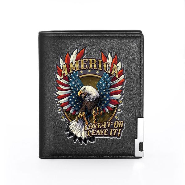 quality men wallet leather american eagle cover billfold slim credit card/id holders inserts money bag male pocket short purses, Red;black
quality men wallet leather american eagle cover billfold slim credit card/id holders inserts money bag male pocket short purses, Red;black