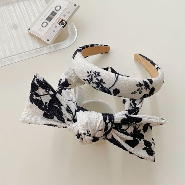 floral bow sponge headband black white wide-brimmed hair hoop girls headwear pastoral style hairband fashion hair accessories, Slivery;white
floral bow sponge headband black white wide-brimmed hair hoop girls headwear pastoral style hairband fashion hair accessories, Slivery;white