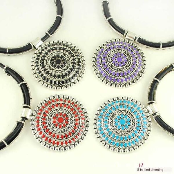personalized charm leather rope necklace set bohemian style jewelry set, Silver
personalized charm leather rope necklace set bohemian style jewelry set, Silver
