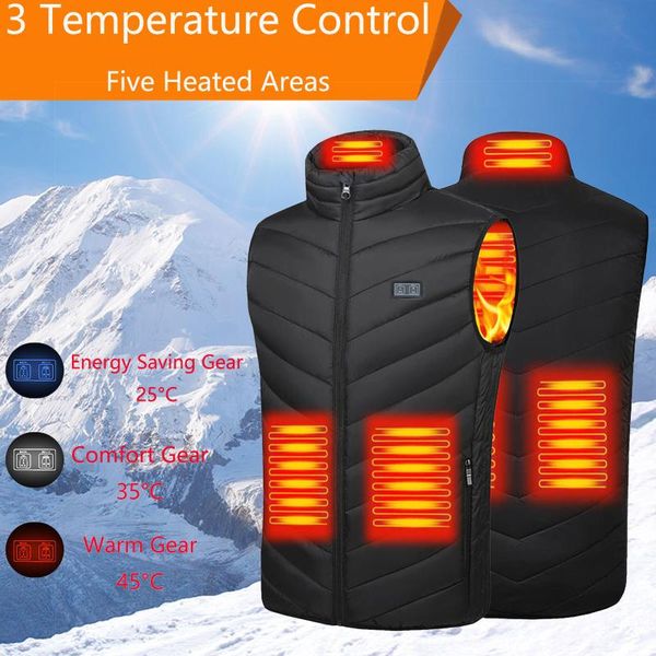 men's jackets men's jackets control charging 5-zone gear vest temperature three heating dual usb coats & clothing, Black;brown
men's jackets men's jackets control charging 5-zone gear vest temperature three heating dual usb coats & clothing, Black;brown