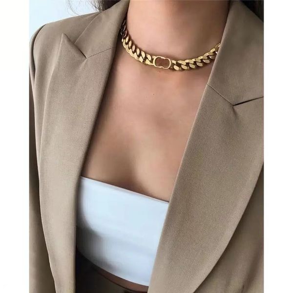 luxury choker necklaces designer letter pendants necklace women diamond 18k gold plated classic chain letter jewelry ladies wedding gift cho, Golden;silver
luxury choker necklaces designer letter pendants necklace women diamond 18k gold plated classic chain letter jewelry ladies wedding gift cho, Golden;silver