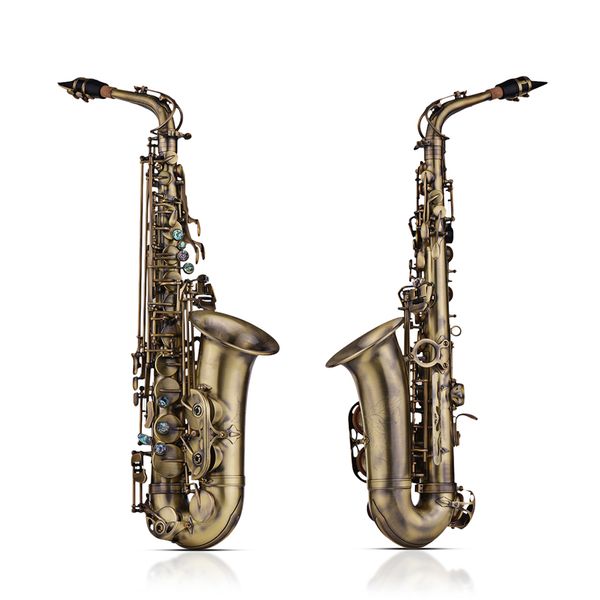 high grade antique finish eb e-flat alto saxophone sax shell key carve pattern woodwind instrument with padded carry
high grade antique finish eb e-flat alto saxophone sax shell key carve pattern woodwind instrument with padded carry