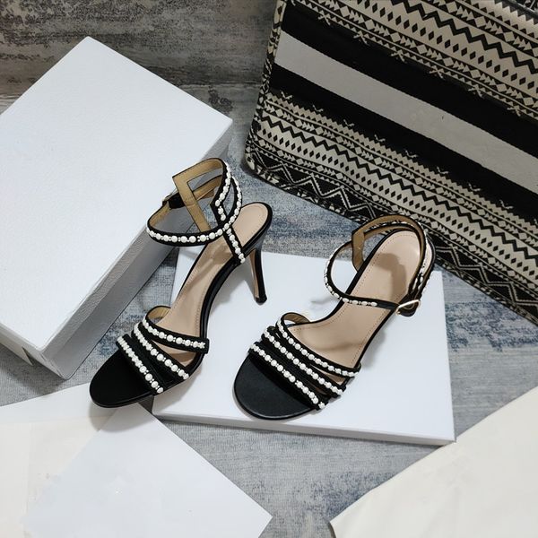 women fashion sandals with white pearl imitation crystal beautiful appearance comfortable foot feeling high-end design, Black
women fashion sandals with white pearl imitation crystal beautiful appearance comfortable foot feeling high-end design, Black
