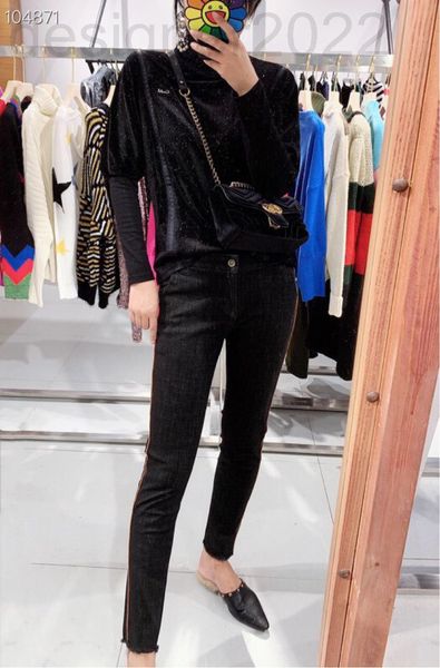 women's jeans designer counter autumn personalized side stripe high elastic small foot thin women's jeans xk3n, Blue
women's jeans designer counter autumn personalized side stripe high elastic small foot thin women's jeans xk3n, Blue
