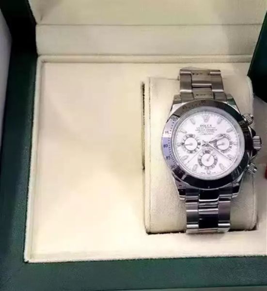 with original box luxury mens watches 116508ln watch montre de luxe white dial automatic wristwatches steel ring bezel 316l adustable foldin, Slivery;brown
with original box luxury mens watches 116508ln watch montre de luxe white dial automatic wristwatches steel ring bezel 316l adustable foldin, Slivery;brown