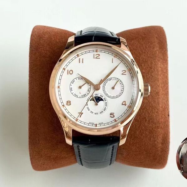 luxury men's automatic mechanical designer watches montre de luxe month week date, Slivery;brown
luxury men's automatic mechanical designer watches montre de luxe month week date, Slivery;brown