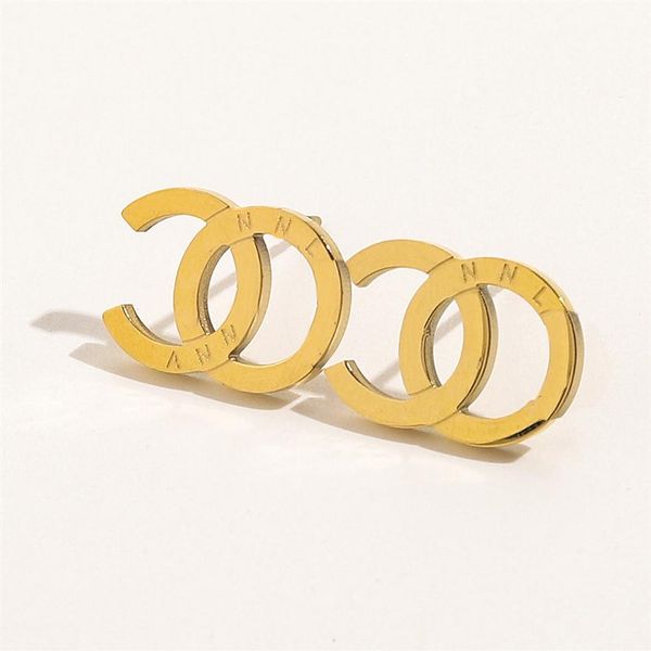18k gold plated luxury brand designers letters ear stud stainless steel geometric famous women steel seal print earri194g, Golden;silver
18k gold plated luxury brand designers letters ear stud stainless steel geometric famous women steel seal print earri194g, Golden;silver