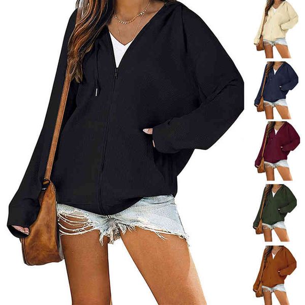 women's jackets women's autumn and winter zipper hoodie casual long sleeve coat o2c7, Black;brown
women's jackets women's autumn and winter zipper hoodie casual long sleeve coat o2c7, Black;brown
