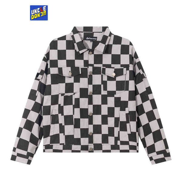 uncledonjm plaid jacket korean fashion 2022 new cargo jacket high street punk wind jacket street wear vintage coat t220728, Black;brown
uncledonjm plaid jacket korean fashion 2022 new cargo jacket high street punk wind jacket street wear vintage coat t220728, Black;brown