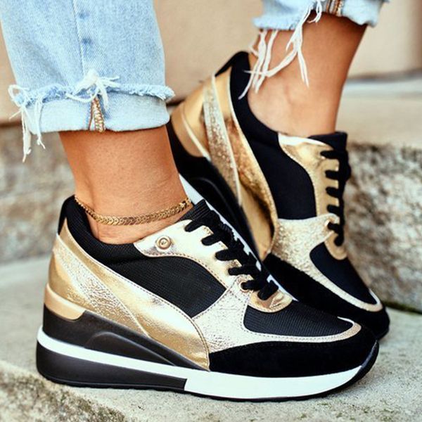 autumn wedges women sneakers fashion casual shoes lace-up platform sports shoes women patchwork trainers vulcanized shoes 220722, Black;white
autumn wedges women sneakers fashion casual shoes lace-up platform sports shoes women patchwork trainers vulcanized shoes 220722, Black;white