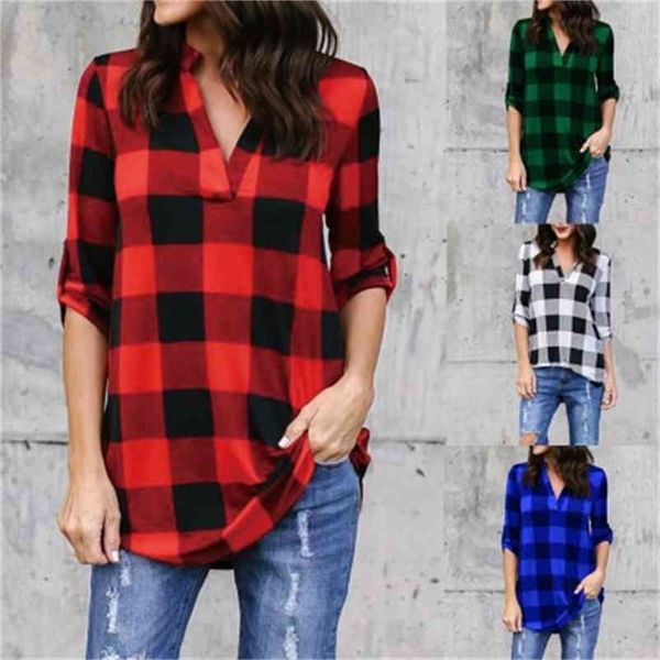 misshow casual red plaid women blouses red black check boyfriend style shirts loose camisa autumn 5xl plus size 210401, White
misshow casual red plaid women blouses red black check boyfriend style shirts loose camisa autumn 5xl plus size 210401, White