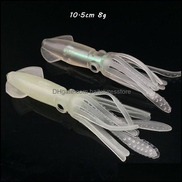 baits lures fishing sports outdoors 10pcs/lot 10.5cm 8g luminous cpt squid sile lure soft pesca tackle accessories c-005 drop delivery 202
baits lures fishing sports outdoors 10pcs/lot 10.5cm 8g luminous cpt squid sile lure soft pesca tackle accessories c-005 drop delivery 202