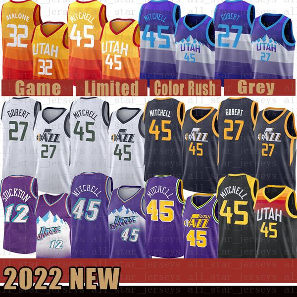 12 32 donovan mitchell rudy gobert basketball jersey utahs jazzs 45 27 john stockton karl malone gradient, Black;red
12 32 donovan mitchell rudy gobert basketball jersey utahs jazzs 45 27 john stockton karl malone gradient, Black;red