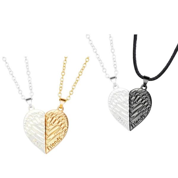 pendant necklaces 2pcs magnetic couple necklace lovers break heart long distance relationship charm valentine's day gift, Silver
pendant necklaces 2pcs magnetic couple necklace lovers break heart long distance relationship charm valentine's day gift, Silver