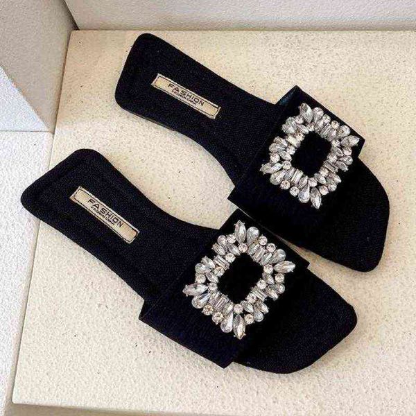 2022 new brand women slipper fashion bling rhinestone beach slides summer sandal ytmtloy indoor zapatillas de casa flip flop y220531, Black
2022 new brand women slipper fashion bling rhinestone beach slides summer sandal ytmtloy indoor zapatillas de casa flip flop y220531, Black