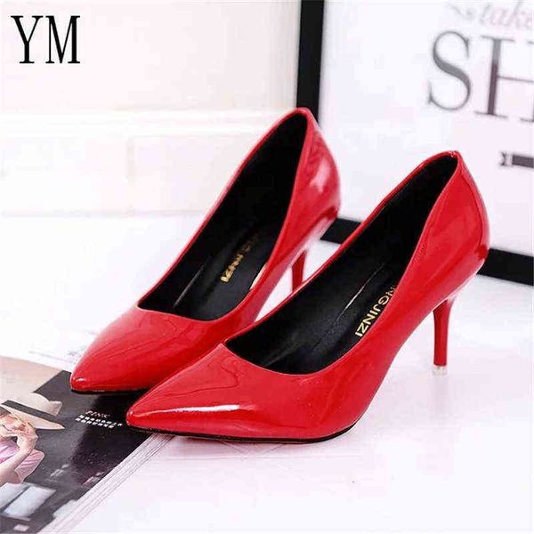 selling women shoes pointed toe pumps patent leather dress red 8cm high heels boat shoes shadow wedding shoes zapatos mujer y2207012, Black
selling women shoes pointed toe pumps patent leather dress red 8cm high heels boat shoes shadow wedding shoes zapatos mujer y2207012, Black