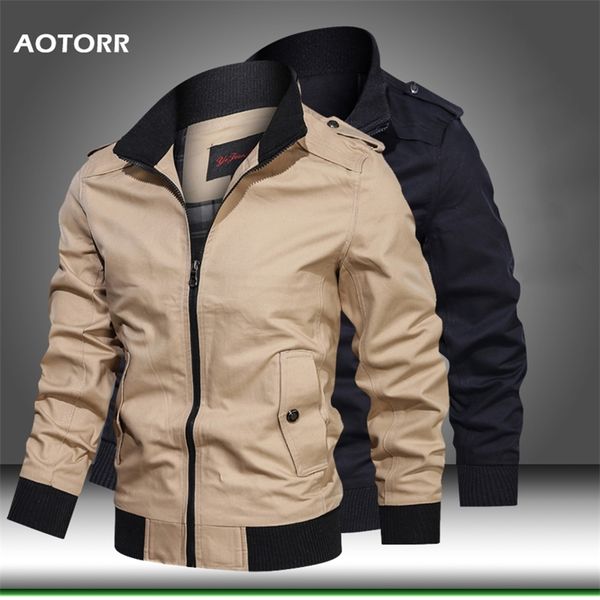 new spring men military jacket men s casual bomber flight jackets autumn pilot coat army green cargo jackets 2020 fashion style lj201013, Black;brown
new spring men military jacket men s casual bomber flight jackets autumn pilot coat army green cargo jackets 2020 fashion style lj201013, Black;brown