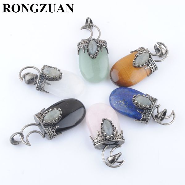 natural stone pendants antique copper crown moon charm gift for necklace antique silver color lapis lazuli rose quartzs tigers eye crystal d
natural stone pendants antique copper crown moon charm gift for necklace antique silver color lapis lazuli rose quartzs tigers eye crystal d