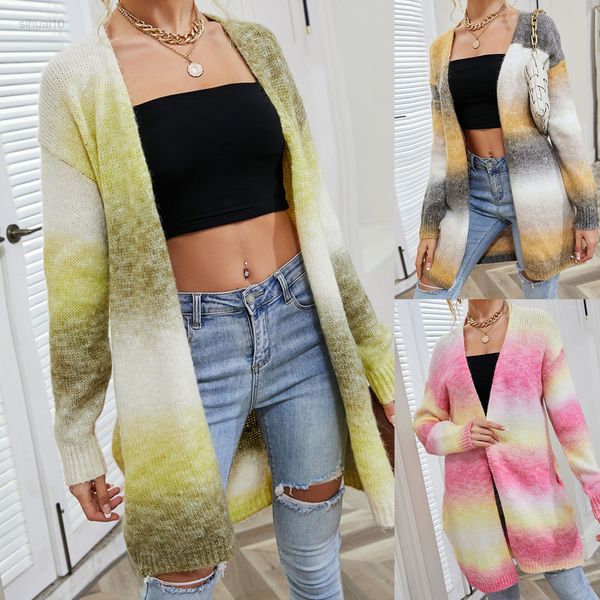 women open for new sweater knitted jacket winter tie-dye long sleeve vest fashionable design simple jackets 2021 l220725, White
women open for new sweater knitted jacket winter tie-dye long sleeve vest fashionable design simple jackets 2021 l220725, White