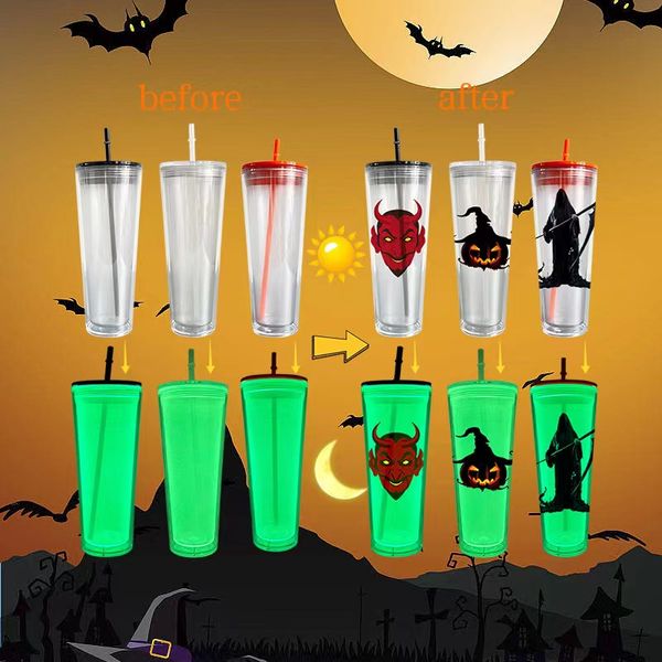24oz/700ml pre-drilled glow in the dark snow globe tumbler halloween acrylic tumblers with lid and straws double wall clear plastic tumblers
24oz/700ml pre-drilled glow in the dark snow globe tumbler halloween acrylic tumblers with lid and straws double wall clear plastic tumblers