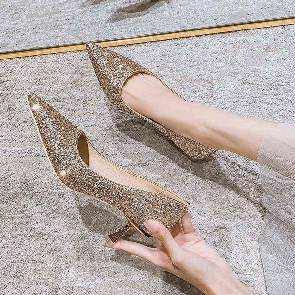 2022 champagne sequin pumps women shiny glitter pointed toe high heels shoes woman silver party wedding bride heel 6cm220513, Black
2022 champagne sequin pumps women shiny glitter pointed toe high heels shoes woman silver party wedding bride heel 6cm220513, Black
