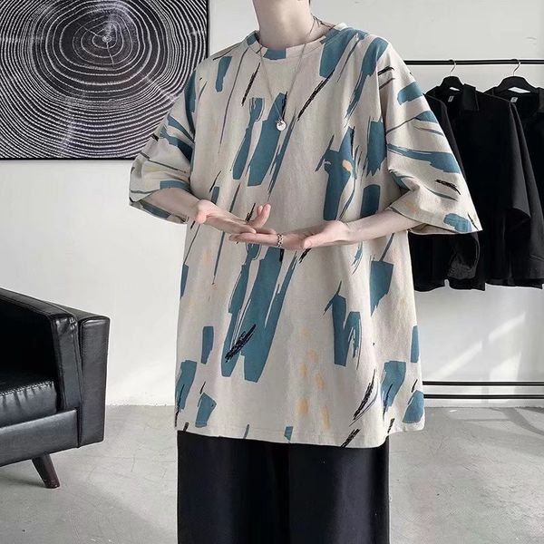 hip hop fashion men's t-shirts loose and trendy half sleeve clothing teens trendy simple streetwear male harajuku summer 0615, Gray
hip hop fashion men's t-shirts loose and trendy half sleeve clothing teens trendy simple streetwear male harajuku summer 0615, Gray