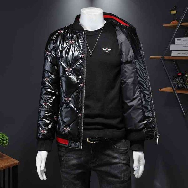 fashion new men's down jacket luxury brand designer wholesale and winter stand collar little embroidered, Black
fashion new men's down jacket luxury brand designer wholesale and winter stand collar little embroidered, Black