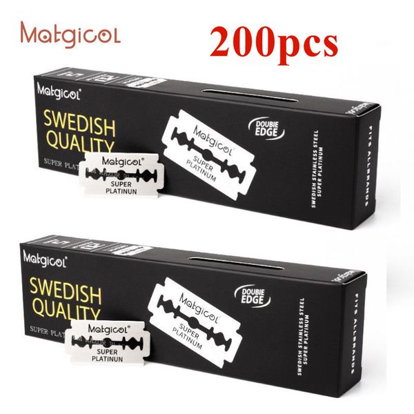 200 pcs razor blades for double edge razorstainless steel blades used for folding knife with shaving & hair removalnew
200 pcs razor blades for double edge razorstainless steel blades used for folding knife with shaving & hair removalnew
