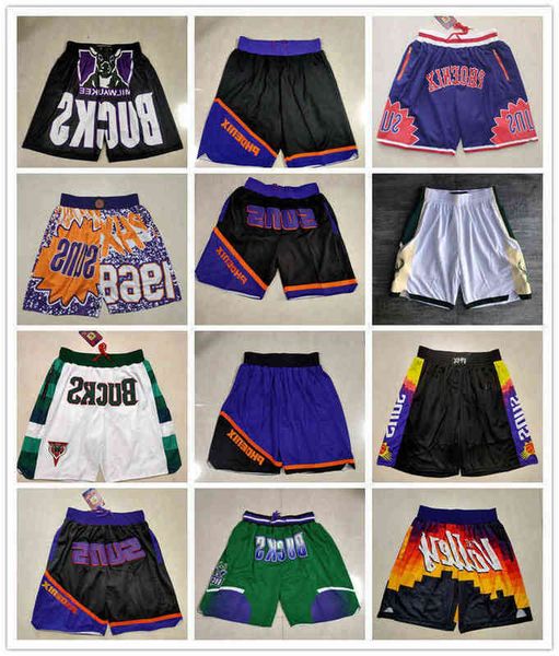 phoenix''suns''men milwaukee''bucks''men throwback basketball shorts pocket, White;black
phoenix''suns''men milwaukee''bucks''men throwback basketball shorts pocket, White;black