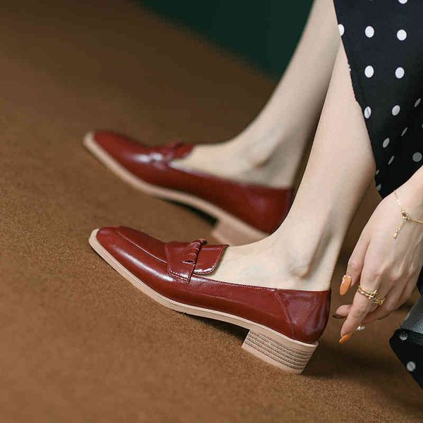 sandals square head middle mouth simple thick heel lefu shoes spring one foot pedal korean comfortable cowhide daily single yp45, Black
sandals square head middle mouth simple thick heel lefu shoes spring one foot pedal korean comfortable cowhide daily single yp45, Black