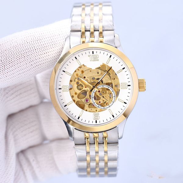mens watch automatic mechanical watches 42mm for men fashion wristwatches montre squelette business women wristwatch stainless steel strap m, Slivery;brown
mens watch automatic mechanical watches 42mm for men fashion wristwatches montre squelette business women wristwatch stainless steel strap m, Slivery;brown