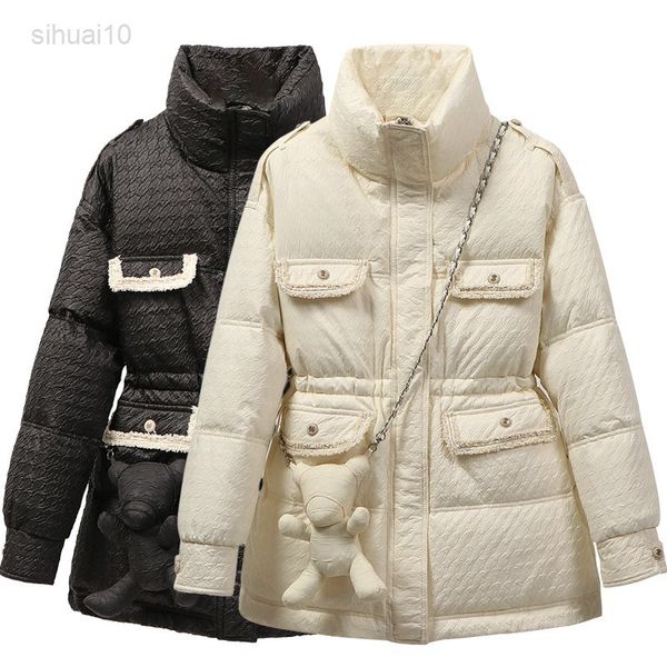 qingwen winter jacket women warm beautiful thick warm cotton quilted jacket loose parka outfit stand collar with bear pop bag jacket l220725, Black
qingwen winter jacket women warm beautiful thick warm cotton quilted jacket loose parka outfit stand collar with bear pop bag jacket l220725, Black