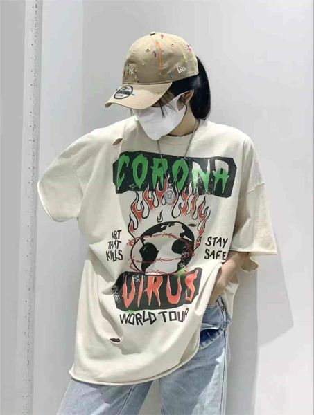 luxurious men's t-shirts designer gallerydepts t-shiets niche gary fashion brand worn hole flame earth print short sleeve and women, White;black
luxurious men's t-shirts designer gallerydepts t-shiets niche gary fashion brand worn hole flame earth print short sleeve and women, White;black